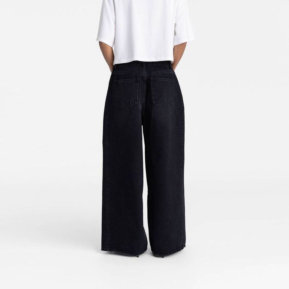 KBB by Kahlana -  Women's Low-Rise Wide Leg 'The Rach Black - Picture 2 of 3